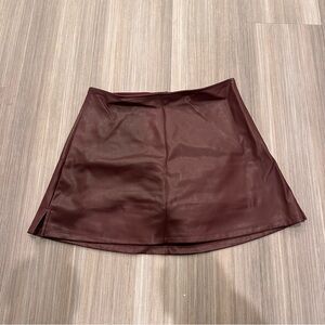 Wild Fable Maroon Mini Skirt